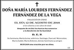 María Lourdes Fernández Fernández de la Vega